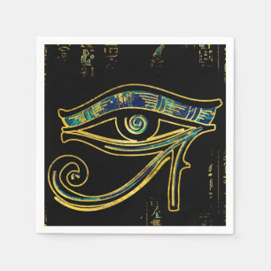 Guardanapo De Papel Olho egípcio de Horus em hieroglyphics e em