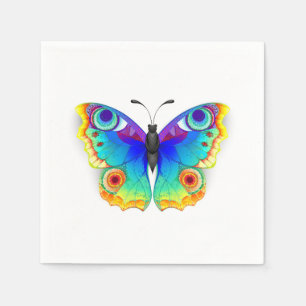 Guardanapo De Papel Olho Peacock da Borboleta Arco-Íris