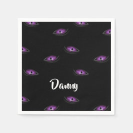 Guardanapo De Papel Olhos de gato de nome personalizado