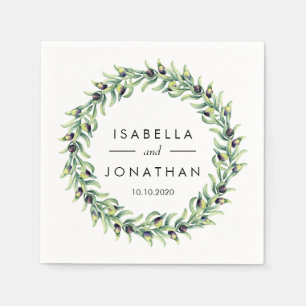 Guardanapo De Papel Oliva Casamento Russo Personalizado