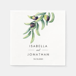 Guardanapo De Papel Oliva | Casamento Russo Personalizado