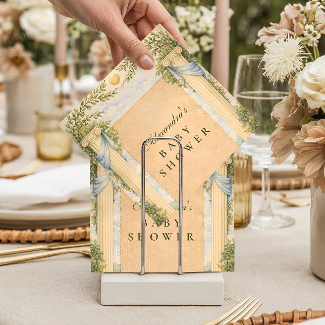Guardanapo De Papel Olive Garden Greek Chá de Bebê (Criador carregado)