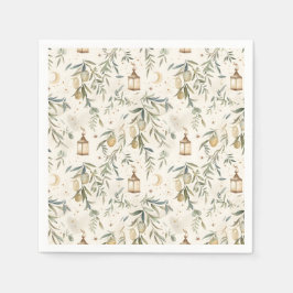 Guardanapo De Papel Olive & Lantern Islamic Party Napkins