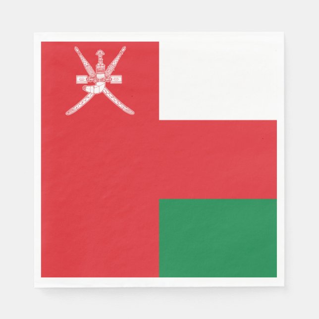 Guardanapo De Papel Oman Flag (Frente)