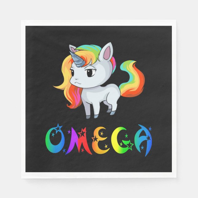 Guardanapo De Papel Omega Unicorn (Frente)