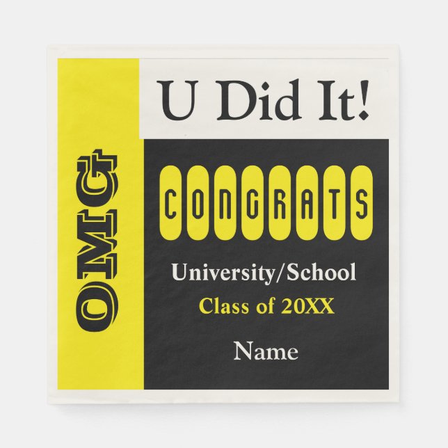 Guardanapo De Papel OMG U Fez (Frente)