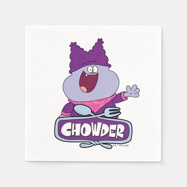 Guardanapo De Papel Onda Chowder (Frente)