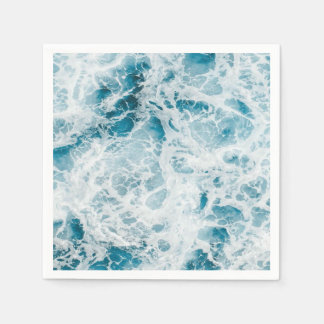 Guardanapo De Papel Onda de Verão no Oceano Azul
