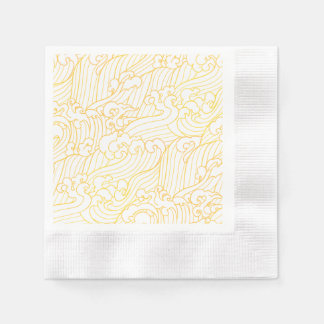 Guardanapo De Papel Ondas de ouro
