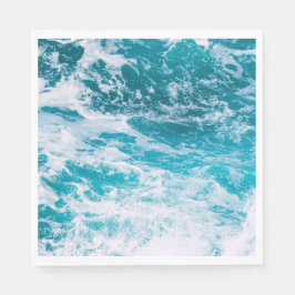 Guardanapo De Papel Ondas do Oceano Azul