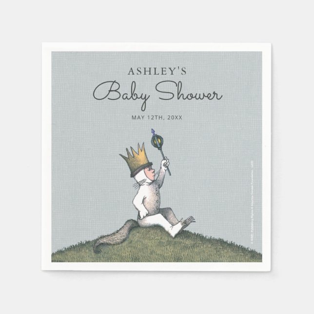 Guardanapo De Papel Onde as coisas selvagens são Chás de fraldas Napki (Frente)