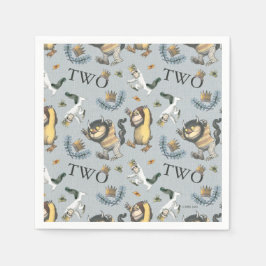 Guardanapo De Papel Onde as coisas selvagens são segundos aniversários