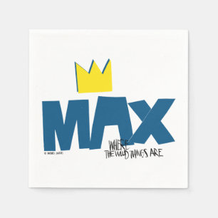 Guardanapo De Papel Onde estão as coisas selvagens Max e Crown
