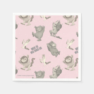 Guardanapo De Papel Onde Vivem as Coisas Selvagens Padrão Estrela Rosa