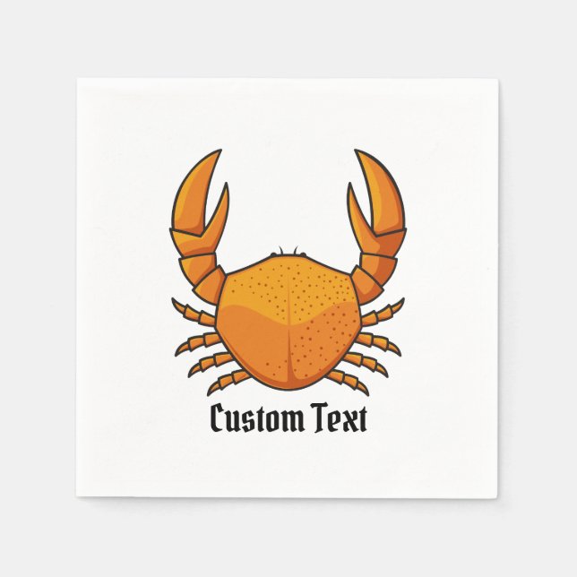 Guardanapo De Papel Orange Crab (Frente)