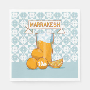 Guardanapo De Papel Orange Juice Marrakesh Marrocos