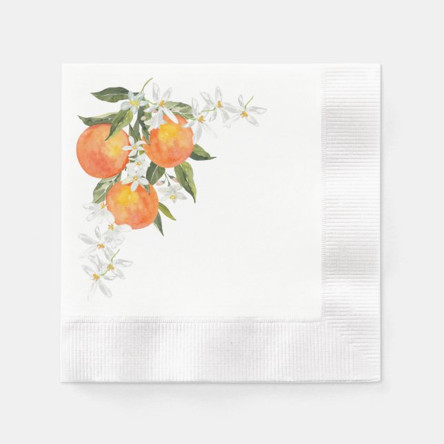 Guardanapo De Papel Orange Paper Napkin (Frente)