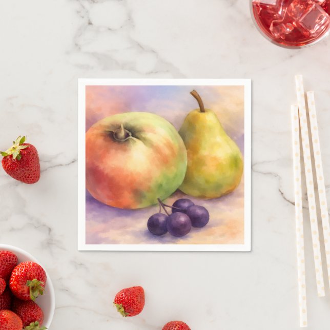 Guardanapo De Papel Orchard Harvest Fruit Cocktail Napkins (Insitu)