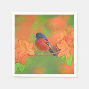 Guardanapo De Papel Orchard Oriole Songbird Pintura Original