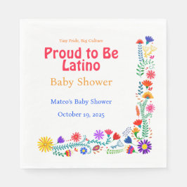 Guardanapo De Papel Orgulho de ser Chá de fraldas de latino