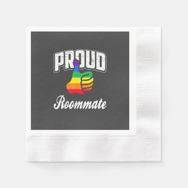 Guardanapo De Papel Orgulho Gay do Colega de Quarto (Frente)