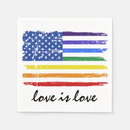 Guardanapo De Papel Orgulho gay Rainbow