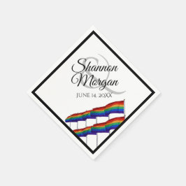 Guardanapo De Papel Orgulho gay Rainbow Flag Wedkins