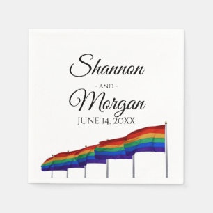 Guardanapo De Papel orgulho gay Rainbow Flag Wedkins