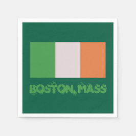 Guardanapo De Papel Orgulho Irlandês de Boston, Mass, Dia de São Patrí
