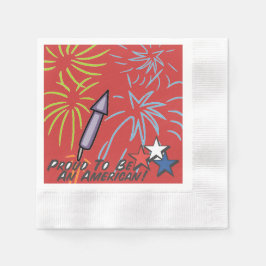 Guardanapo De Papel Orgulhoso Americano -