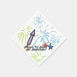 Guardanapo De Papel Orgulhoso Americano -