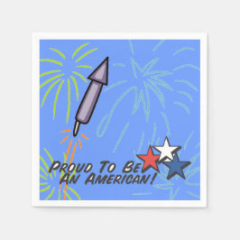 Guardanapo De Papel Orgulhoso Americano -