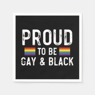 Guardanapo De Papel Orgulhoso Por Ser Gay E Negro