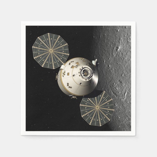 Guardanapo De Papel Órion Spacecraft em órbita lunar (Frente)