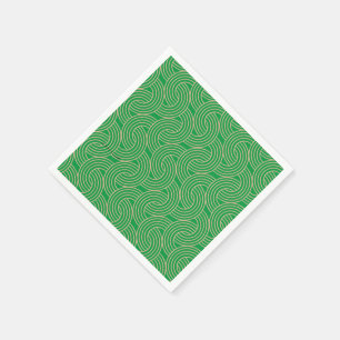 Guardanapo De Papel Ornamentado art deco green e gold
