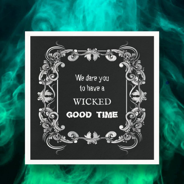 Guardanapo De Papel Ornamentado Fronteira Negra (Criador carregado)