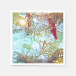 Guardanapo De Papel Ornamentos de Férias à Luz