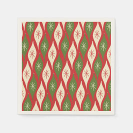 Guardanapo De Papel Ornamentos de Natais vintages Retroativos do Sécul