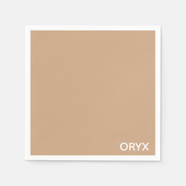 Guardanapo De Papel Oryx Brown Beige Color Name (Frente)