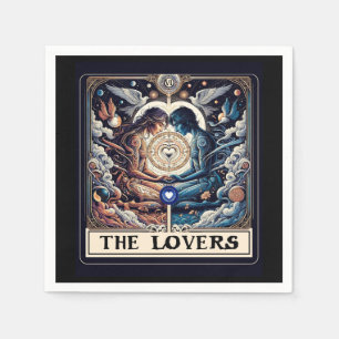 Guardanapo De Papel OS AMANTES Tarot Celestial Homem & Mulher Almas Gê