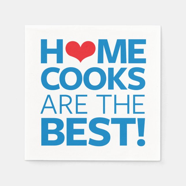 Guardanapo De Papel Os cozinheiros domésticos são os melhores (Frente)