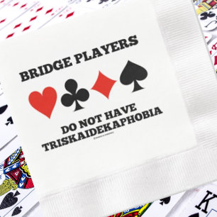 Guardanapo De Papel Os Jogadores De Ponte Não Têm Triskaidekaphobia
