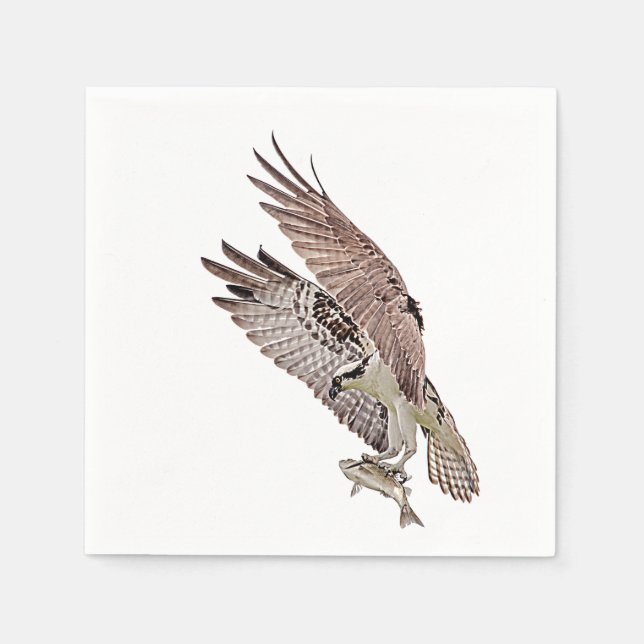 Guardanapo De Papel Osprey com peixe (Frente)