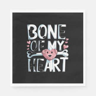 Guardanapo De Papel Osso do Meu Cão do Coração