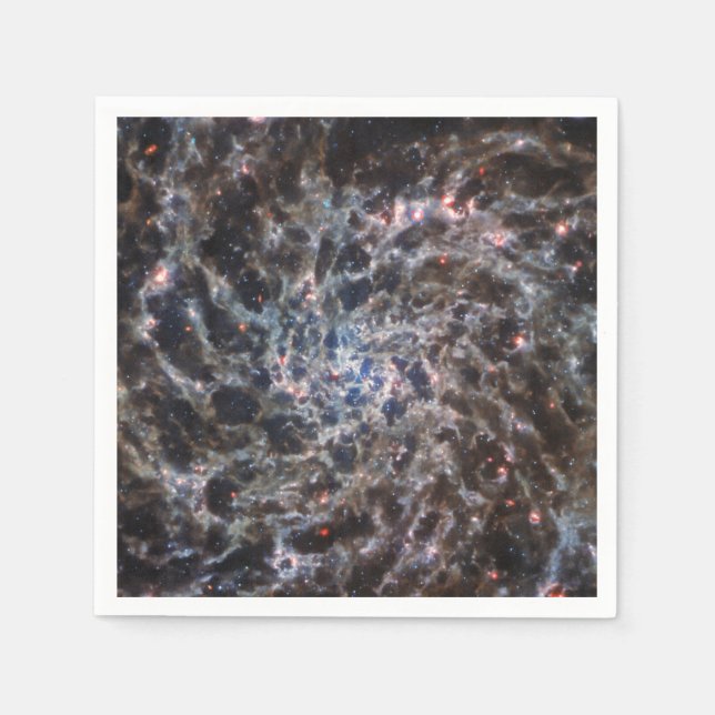 Guardanapo De Papel Ossos da Galaxy IC5332 do JWST (Frente)