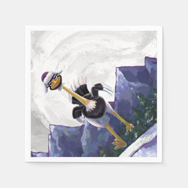 Guardanapo De Papel Ostrich Corrente das Montanhas (Frente)