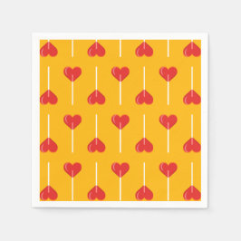 Guardanapo De Papel Ouro Ama Vermelho Suckers
