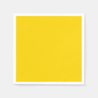 Guardanapo De Papel Ouro Amarelo Sólido Quente