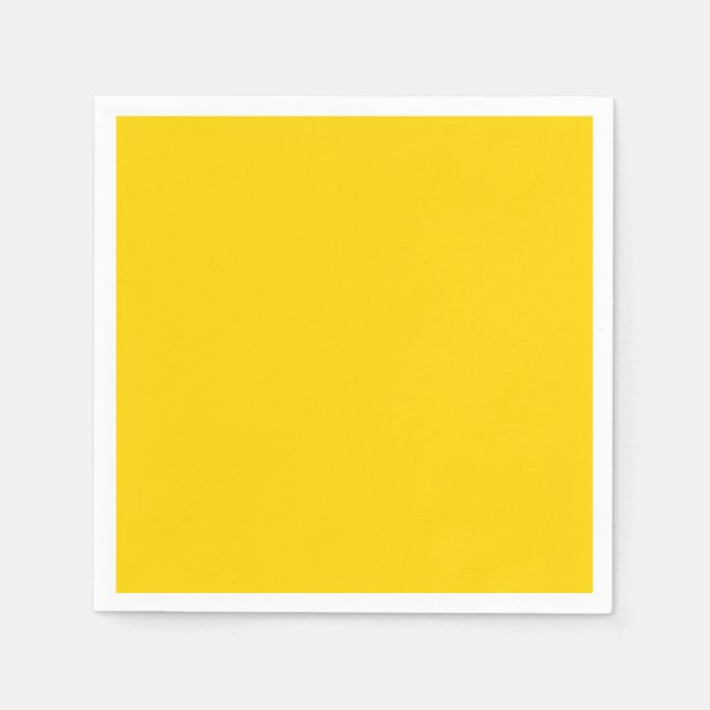 Guardanapo De Papel Ouro Amarelo Sólido Quente (Frente)