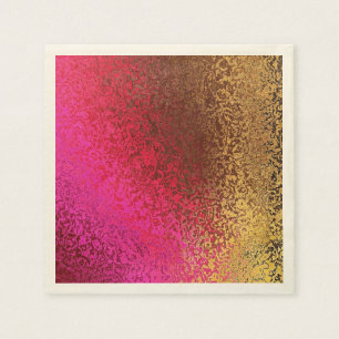 Guardanapo De Papel Ouro e Shimmer do rosa